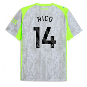 Lacne Muži Futbalové dres Manchester City Nico Gonzalez #14 2025-26 Krátky Rukáv - Tretina